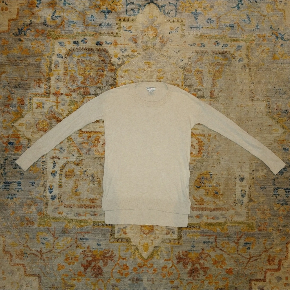 Wearing Your ❤️ On Your Sleeve Sweater in Oatmeal